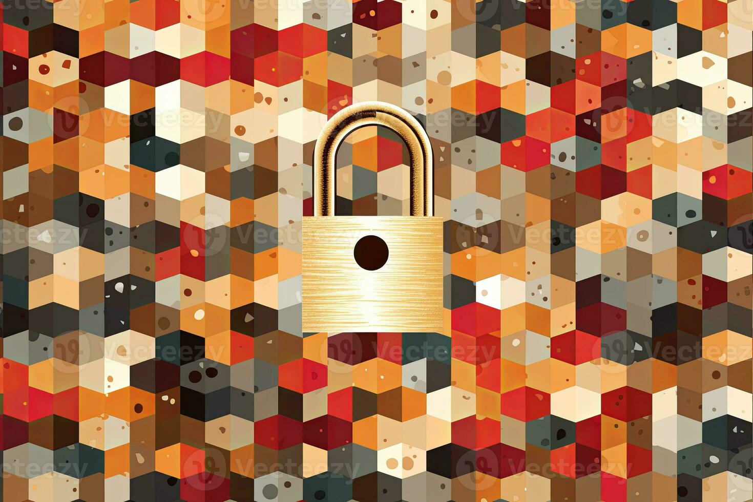 Modern Tech Encrypted Data Theme Background generative AI photo