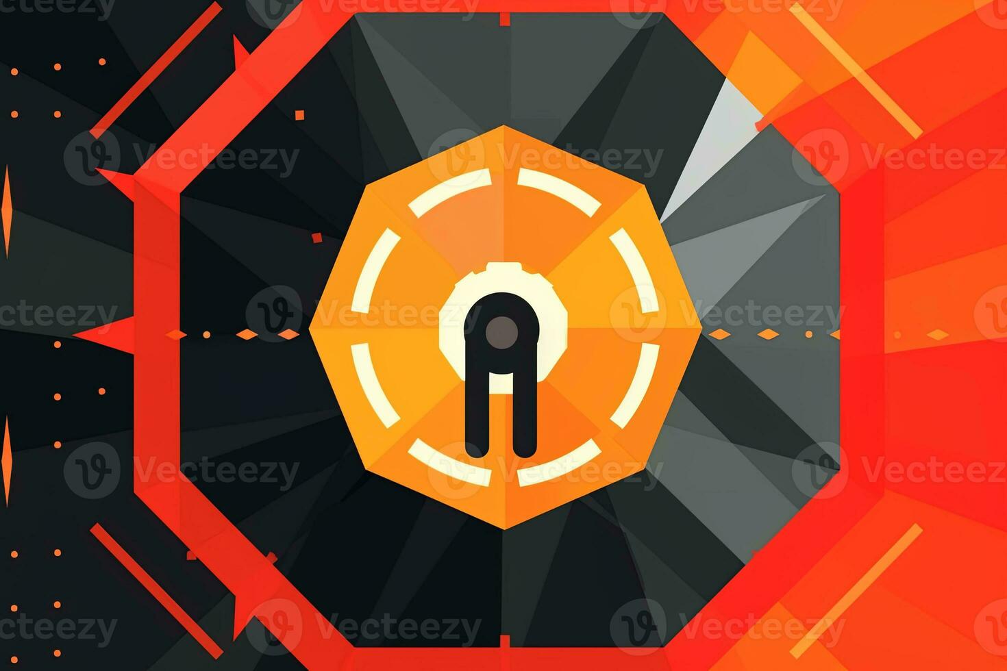 Modern Tech Encrypted Data Theme Background generative AI photo