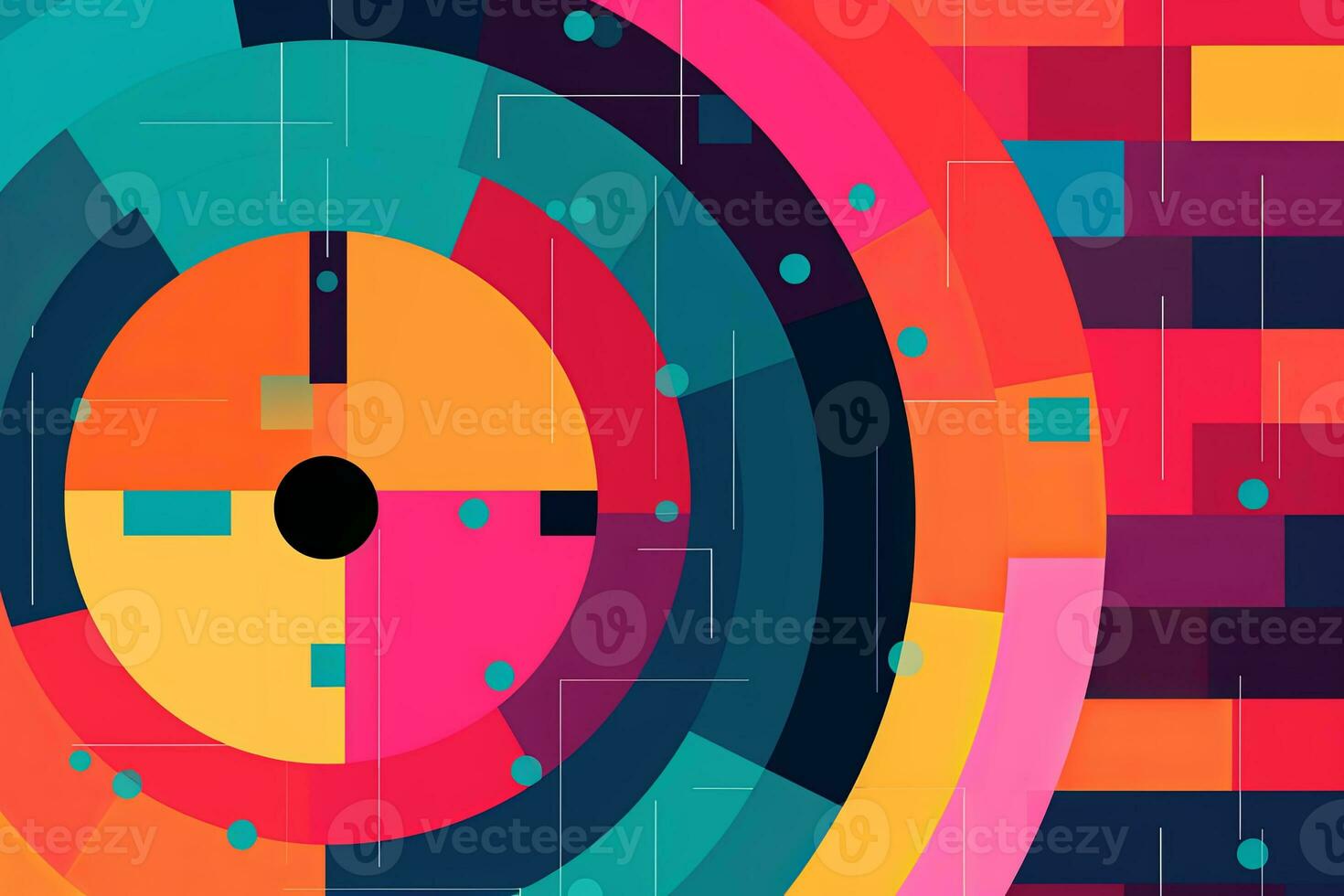 Modern Tech Encrypted Data Theme Background generative AI photo