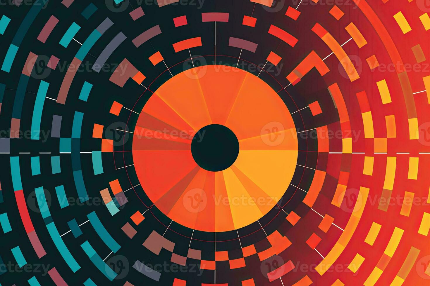 Modern Tech Encrypted Data Theme Background generative AI photo