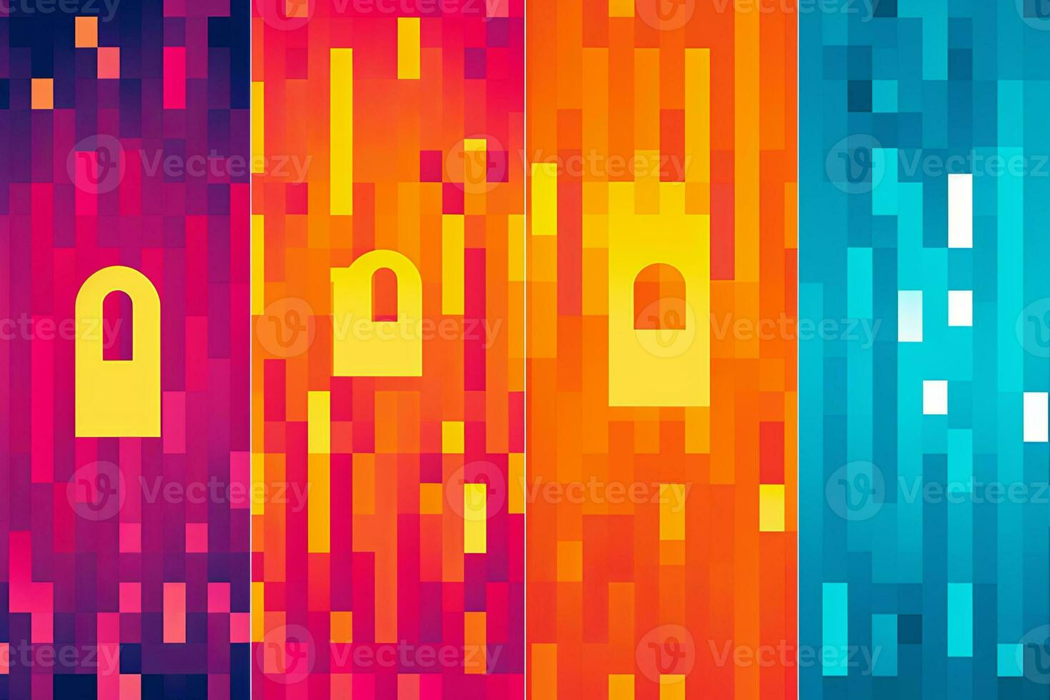 Modern Tech Encrypted Data Theme Background generative AI photo