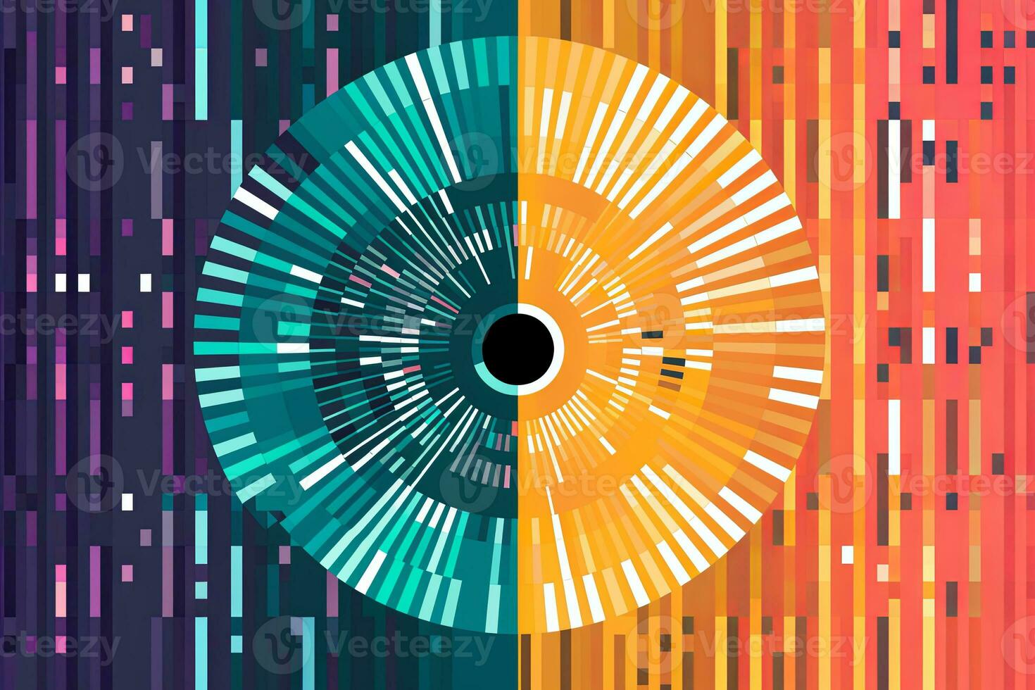 Modern Tech Encrypted Data Theme Background generative AI photo