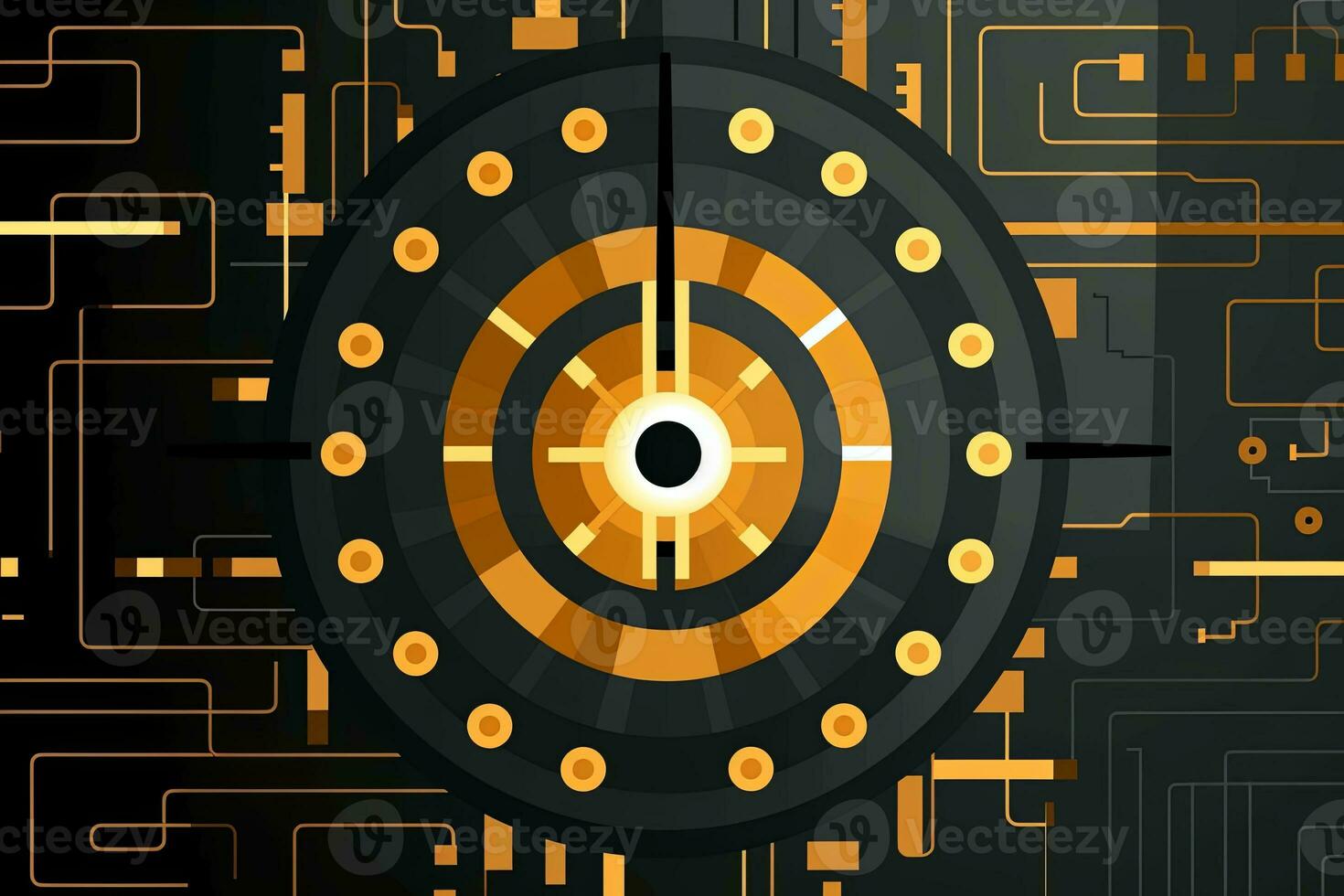 Modern Tech Encrypted Data Theme Background generative AI photo