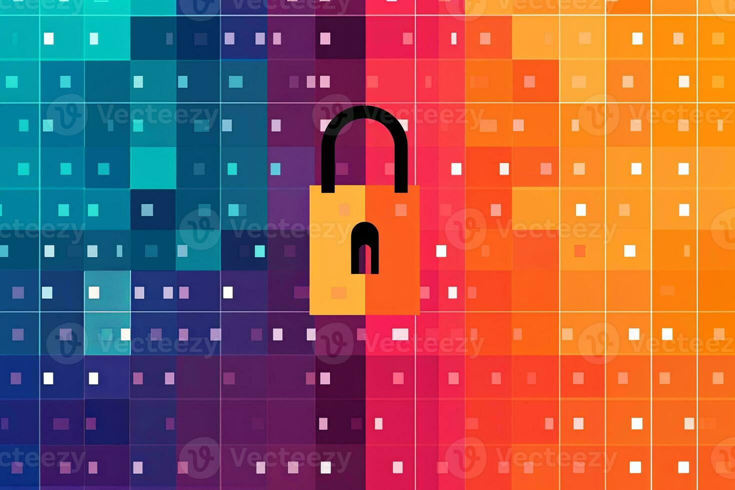 Modern Tech Encrypted Data Theme Background generative AI photo