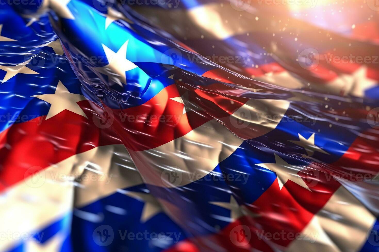 Patriotic American Flag Abstract Background generative AI photo