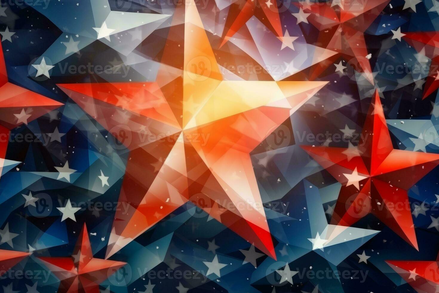 Patriotic American Flag Abstract Background generative AI photo