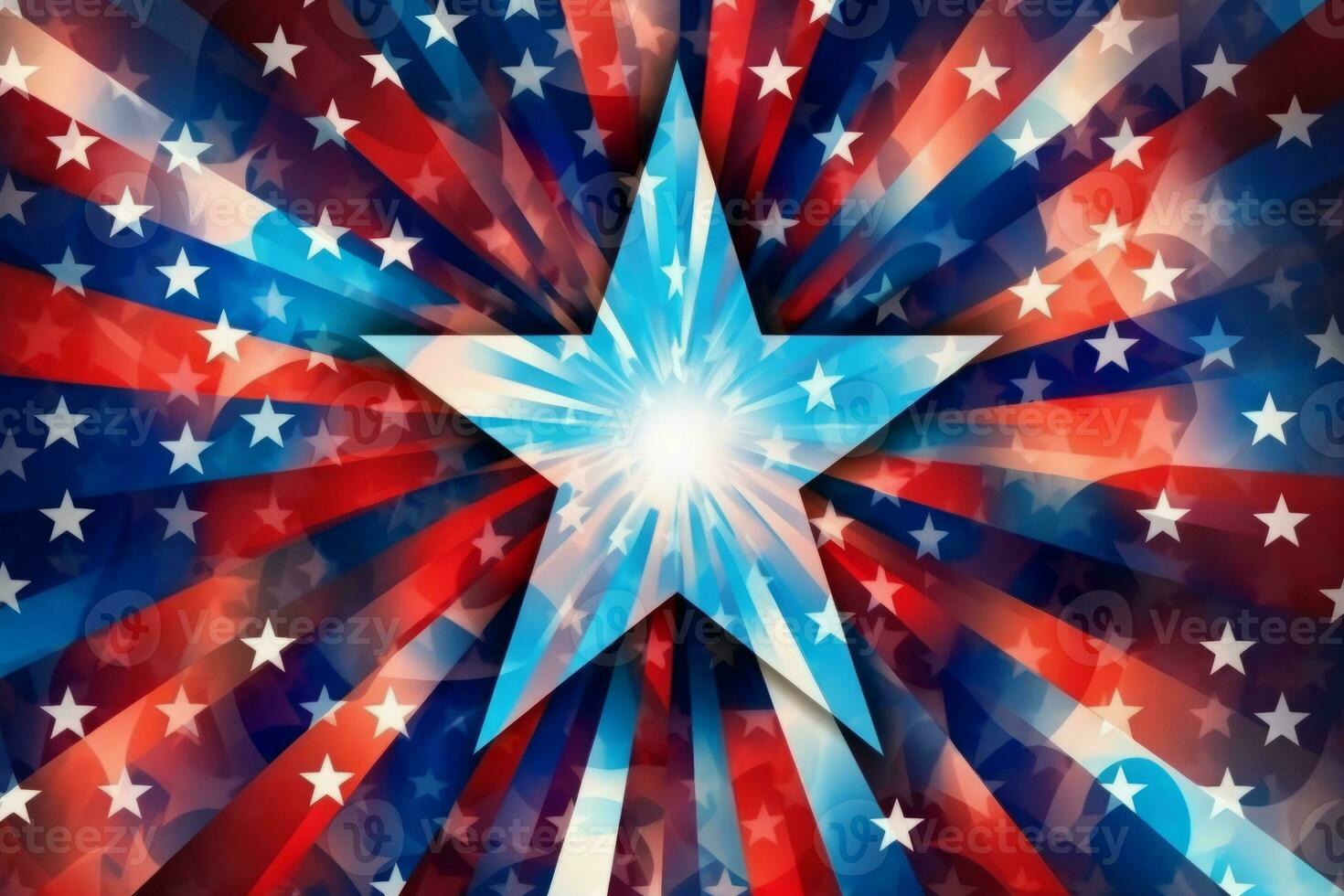 Patriotic American Flag Abstract Background generative AI photo