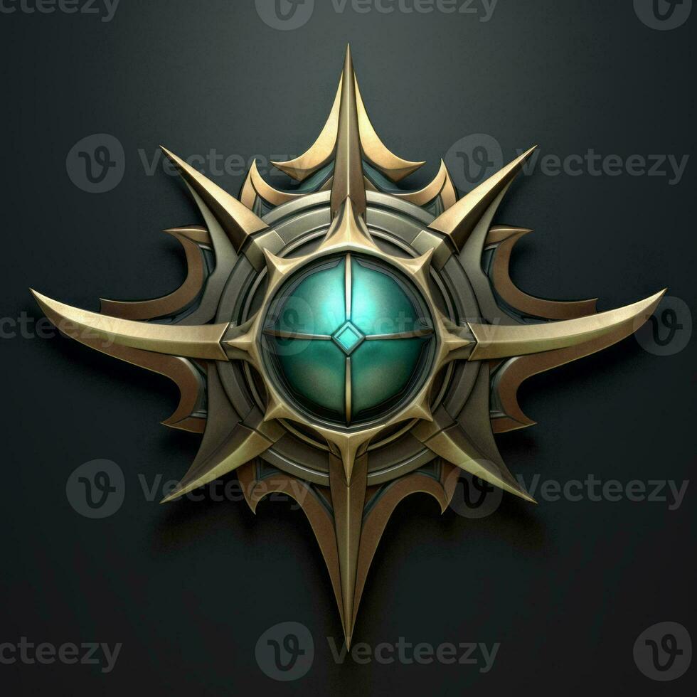 the logo for league of legends on a black background generative ai photo