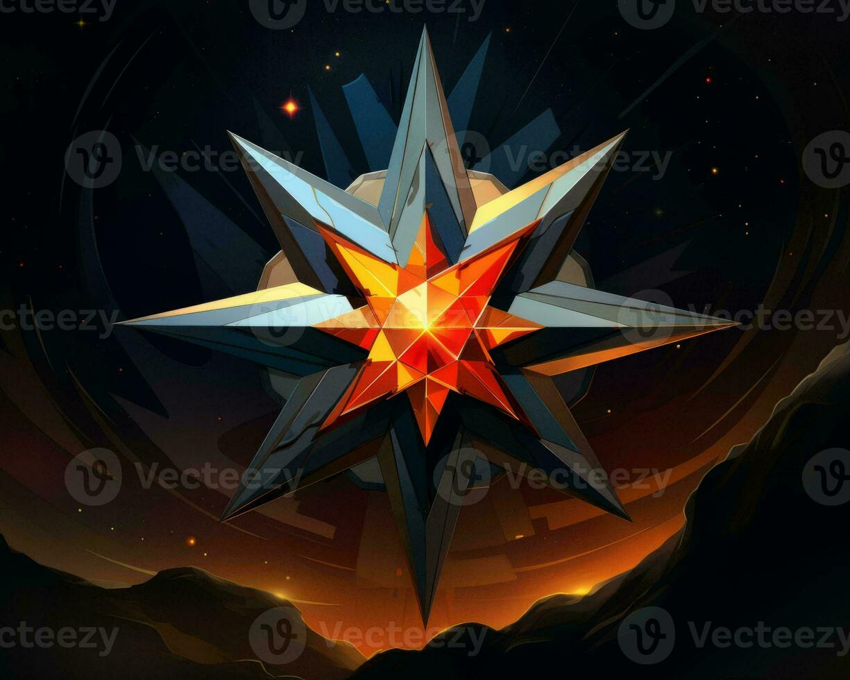 the logo for a game called starbound generative ai photo