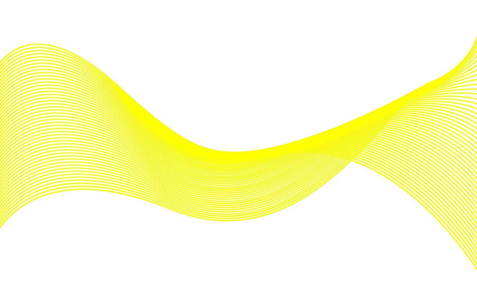 resumen olas fondo, saludó curvo líneas para folleto, sitio web, volantes diseño. mezcla amarillo líneas. vector