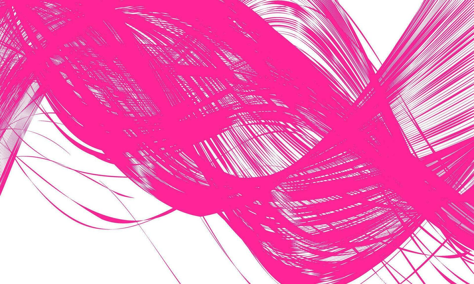 Waves of magenta lines. Abstract wavy stripes on a white background. Creative line art. Vector illustration EPS 10.