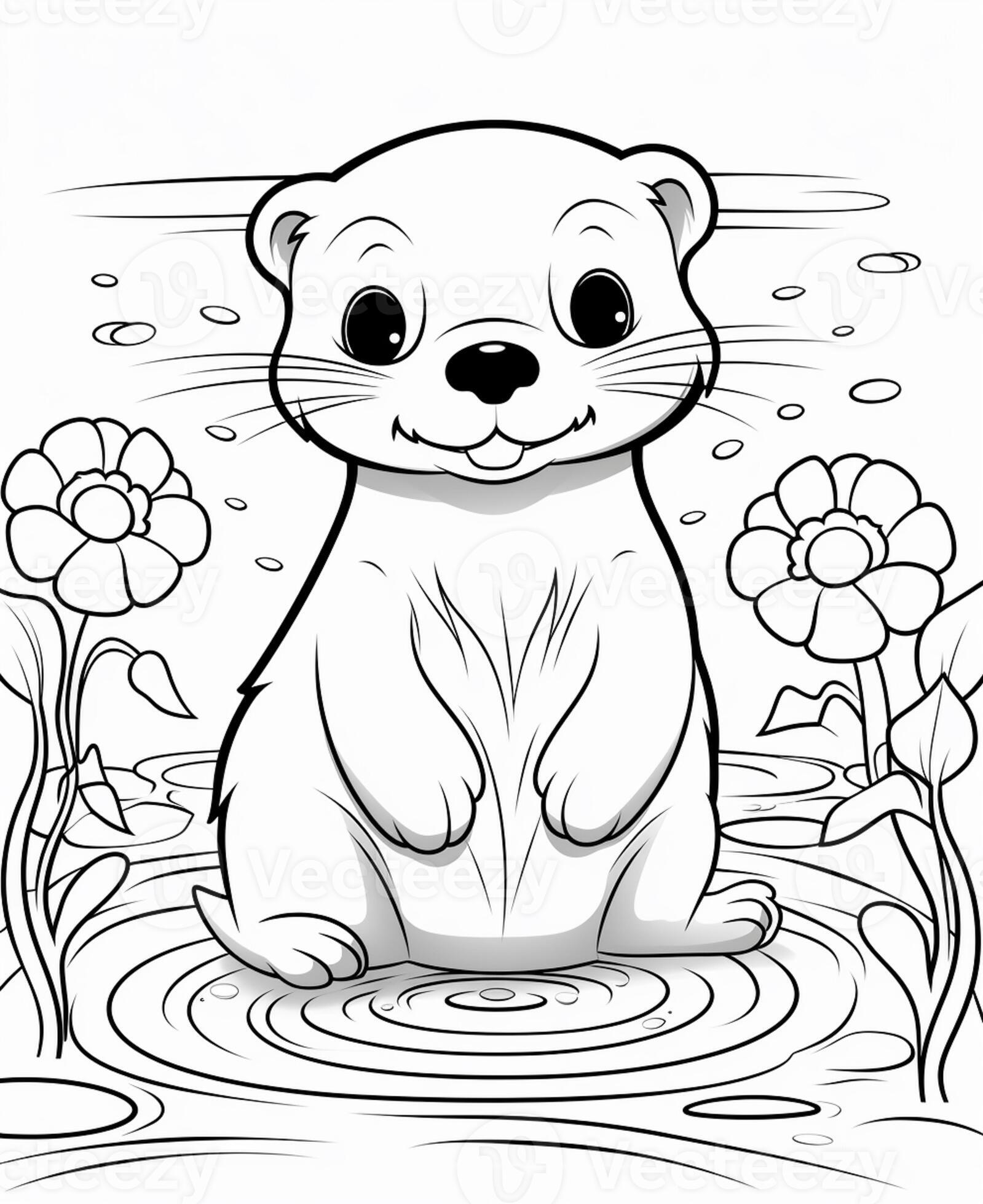coloring-pages-of-animals-for-kids-to-print-generative-ai-28425787