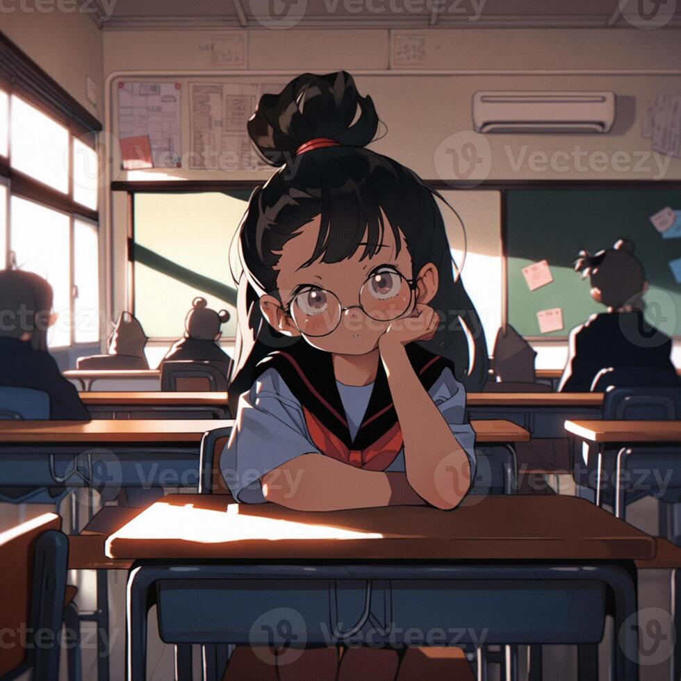 Anime Girl Student