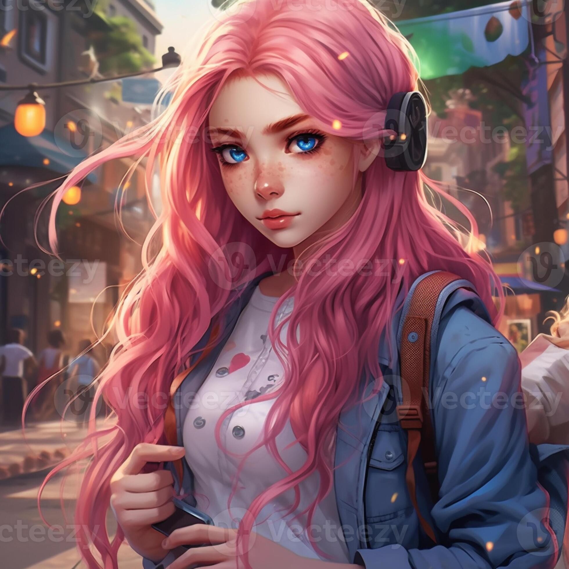 An Anime Girl Drawing In The Form Of Headphones Background, Anime Drawings  Pictures, Drawing, Animal Background Image And Wallpaper for Free Download