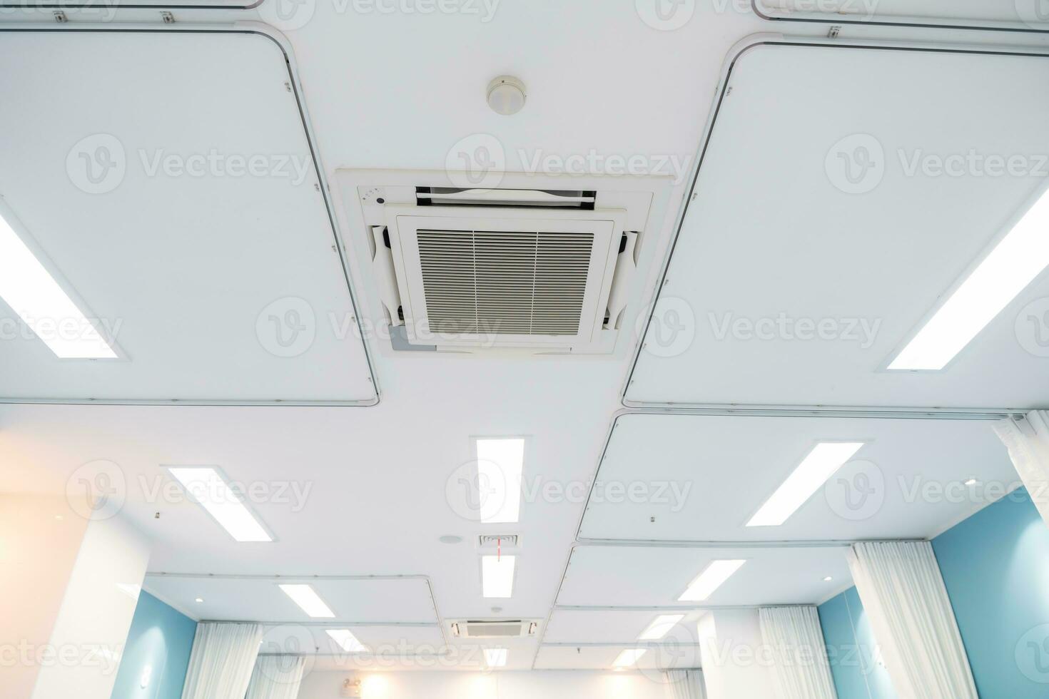 Ceiling air conditioner on the top for office use in the hospital photo