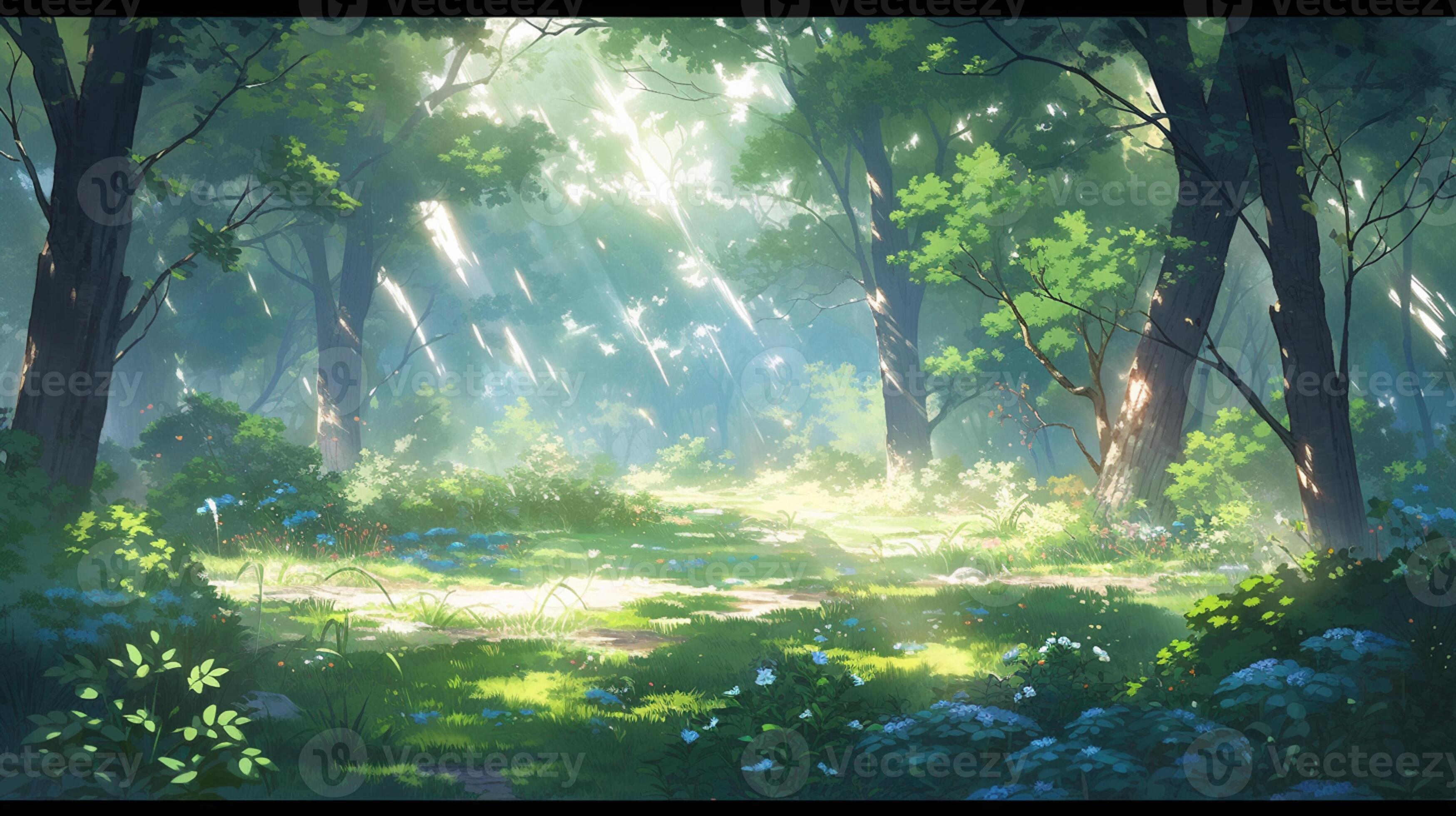 Anime Scenery  Forest background, Anime background, Forest