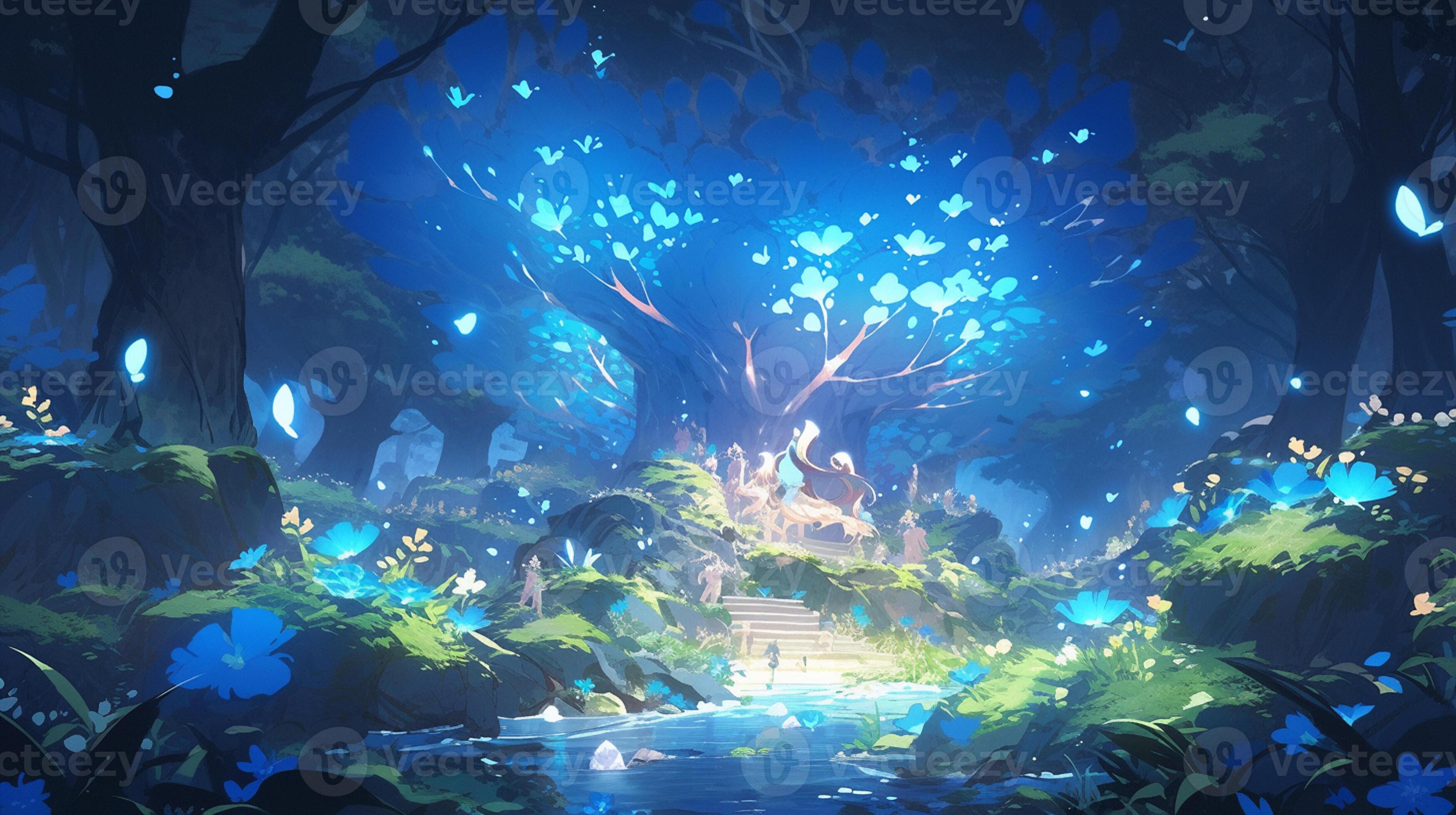 Anime Forest Scenery Wallpaper #Music #IndieArtist #Chicago