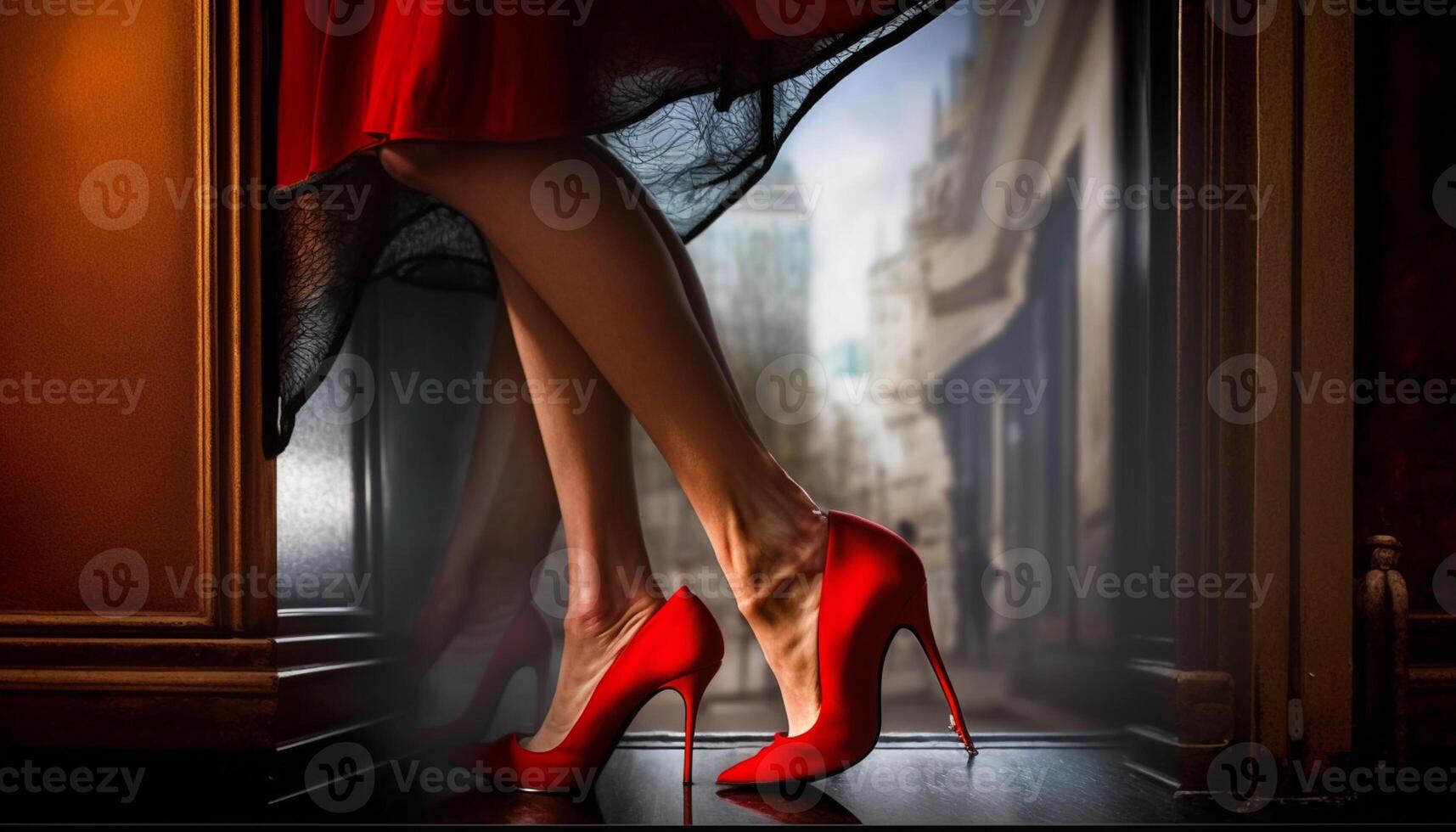 standing in heels