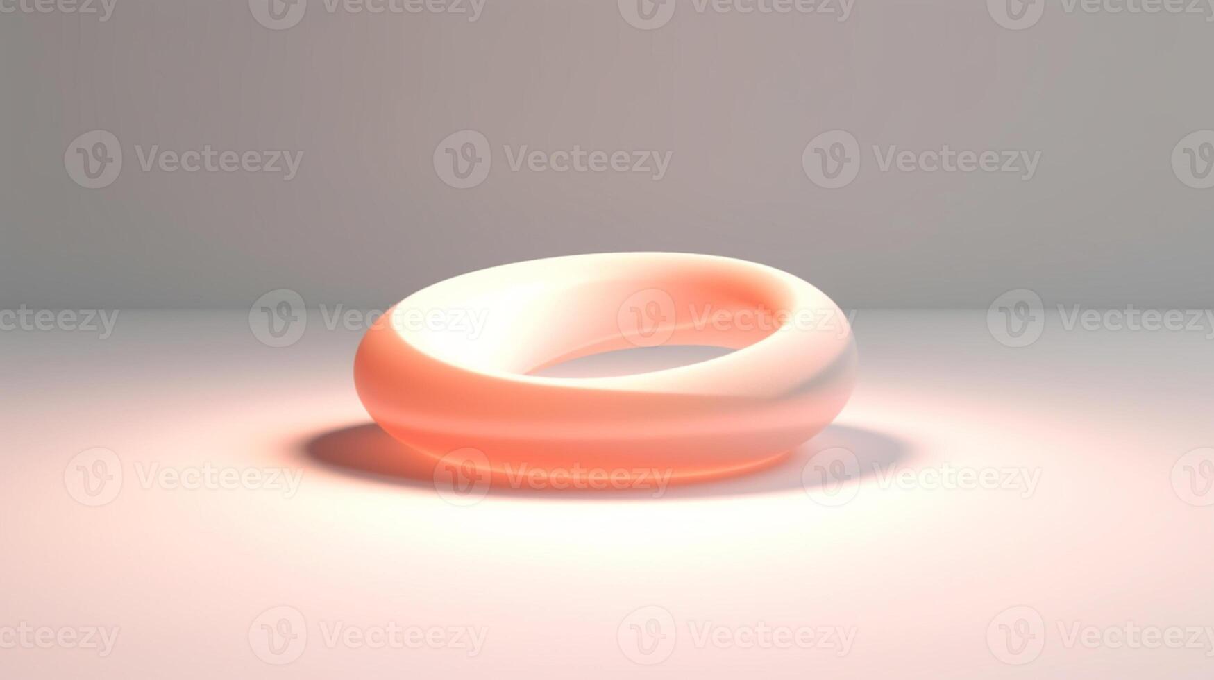 there is a white ring shaped object on a table generative ai 28480281 there is a white ring shaped object on a table generative ai 28480281