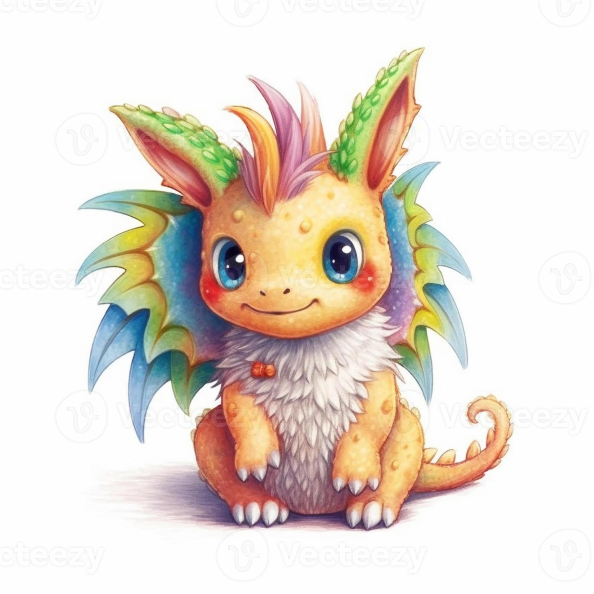 Dragon Bug Type Pokemon Kawaii Chibi Graphic · Creative Fabrica