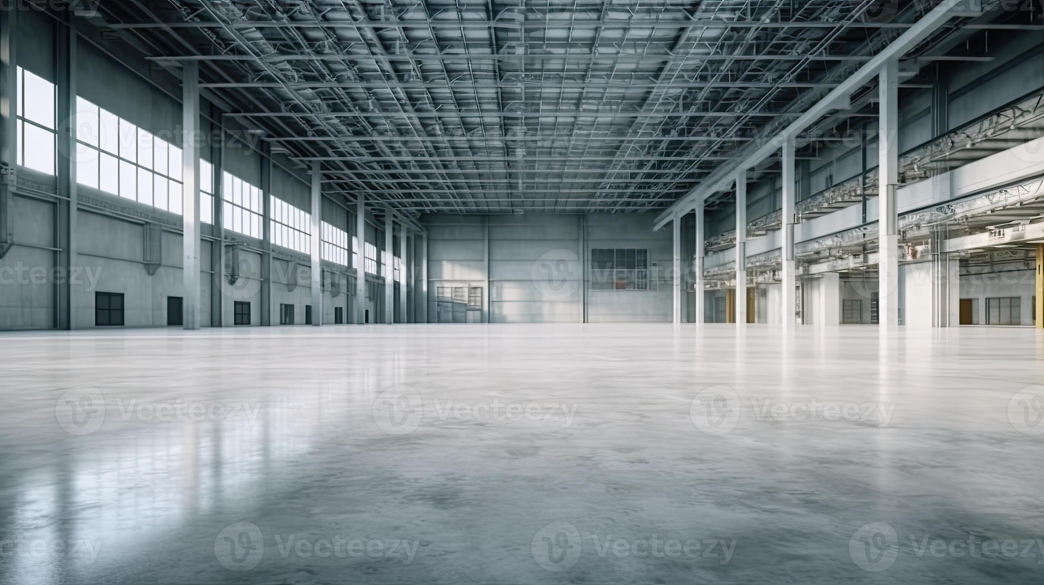 Empty of Modern factory for manufacturing production plant or large