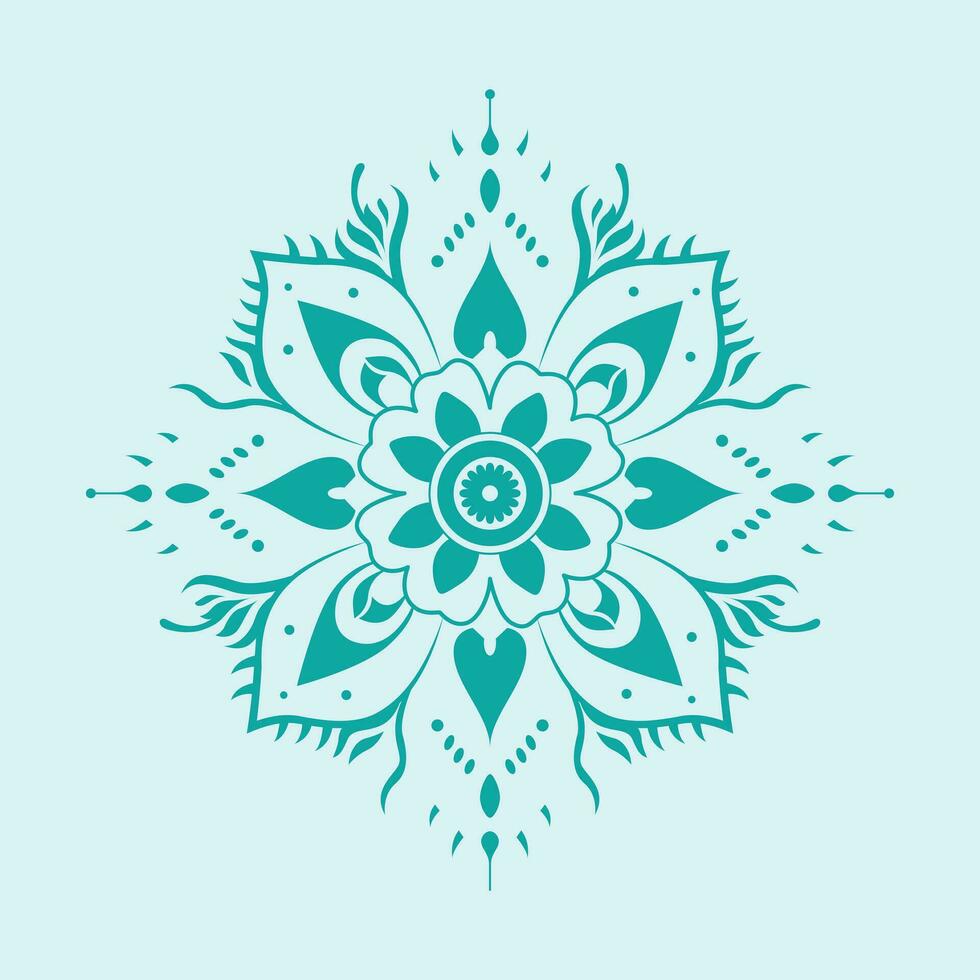 Floral Mandala Emblem Vector - Nature's Beauty and Intricate Symmetry in Captivating Design