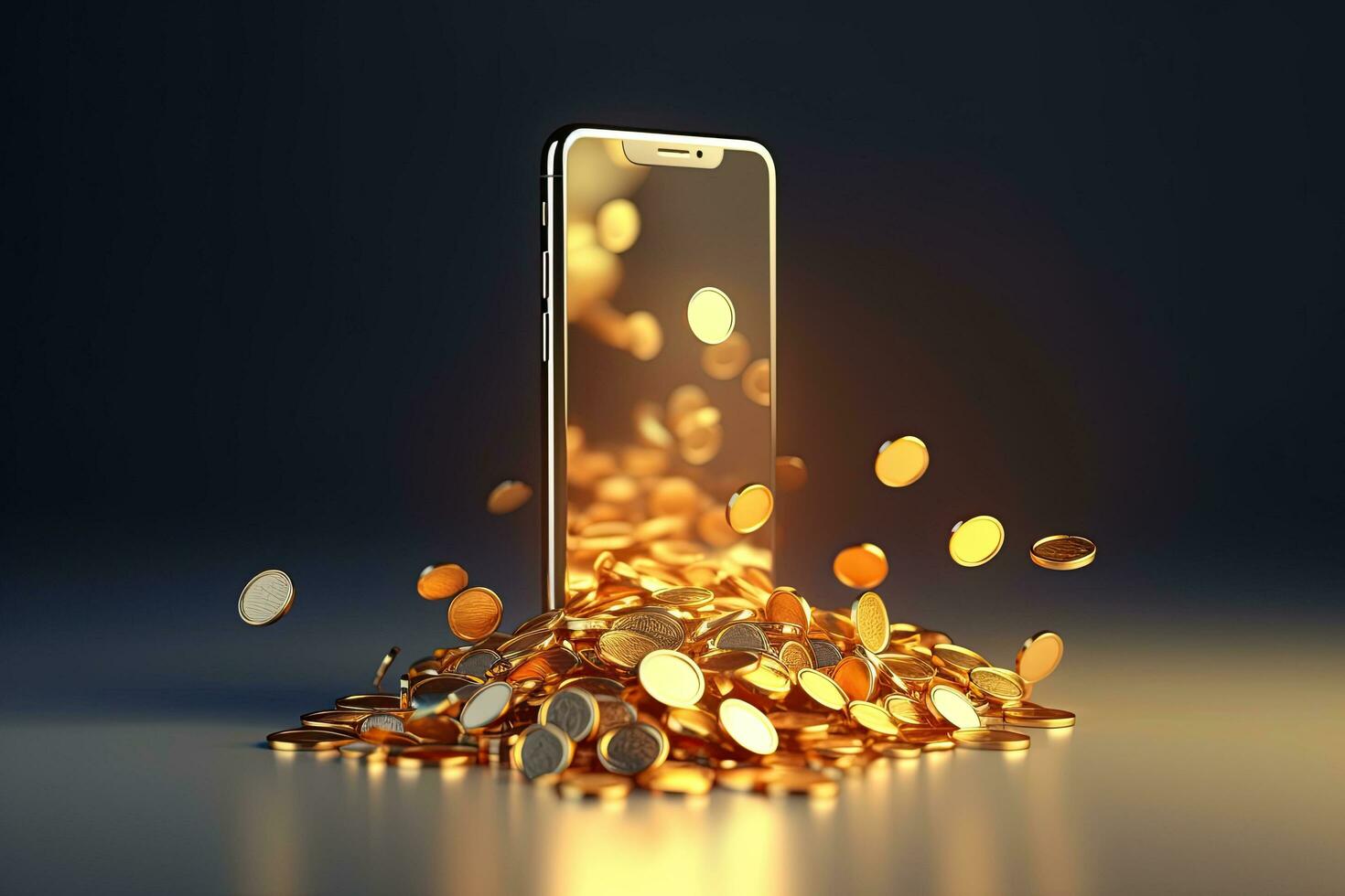 Financial mobile application, cashback  and earning concept. generative ai photo