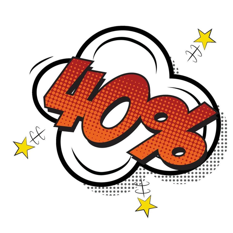 Isolated sales comic expression on white background, Vector illustration