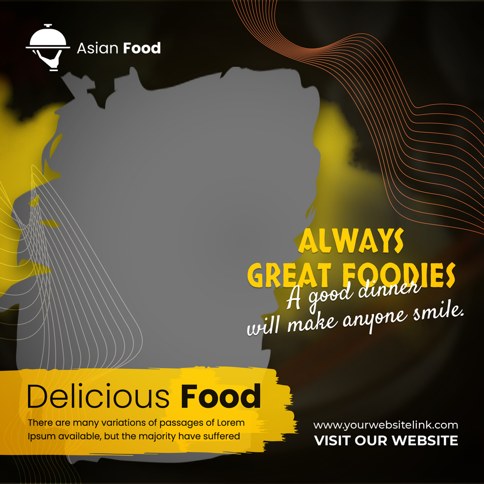 Free PSD delicious food and food menu social media banner template