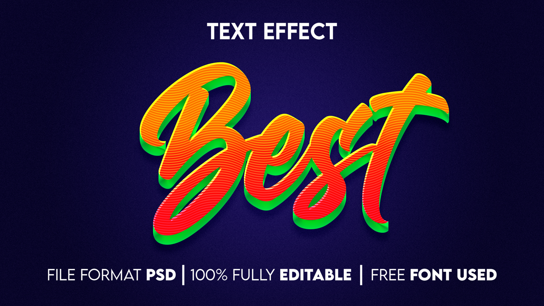 Best text effect psd