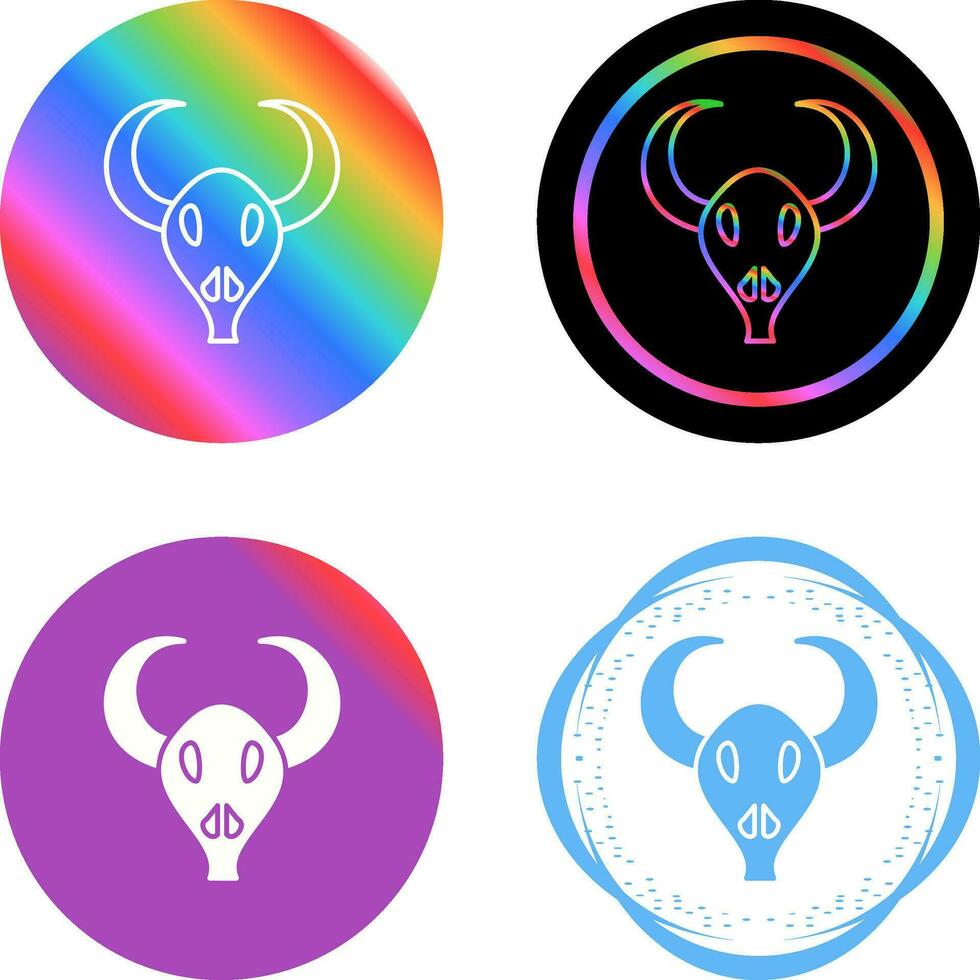 Bull Horns Vector Icon