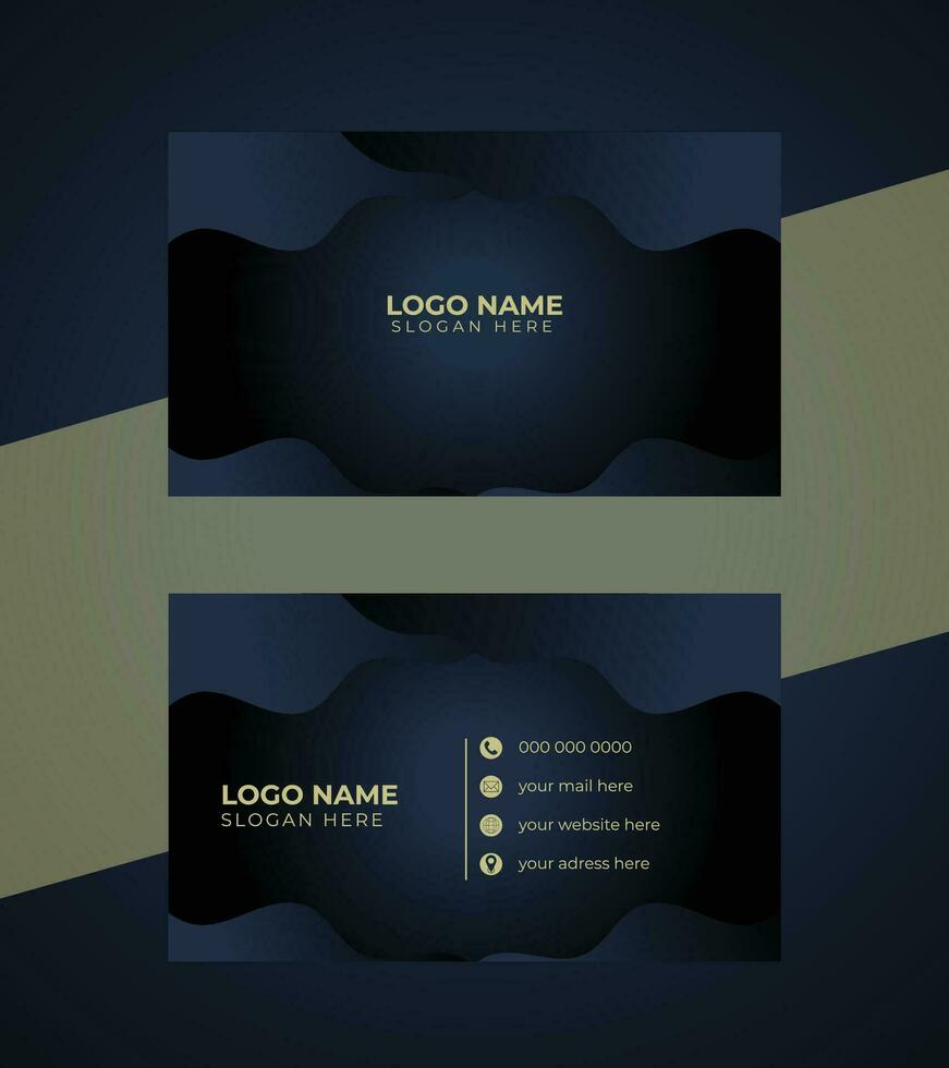 Business Card Layout template. Vector illustration design. Visiting card for business and personal use. Modern presentation card with company logo