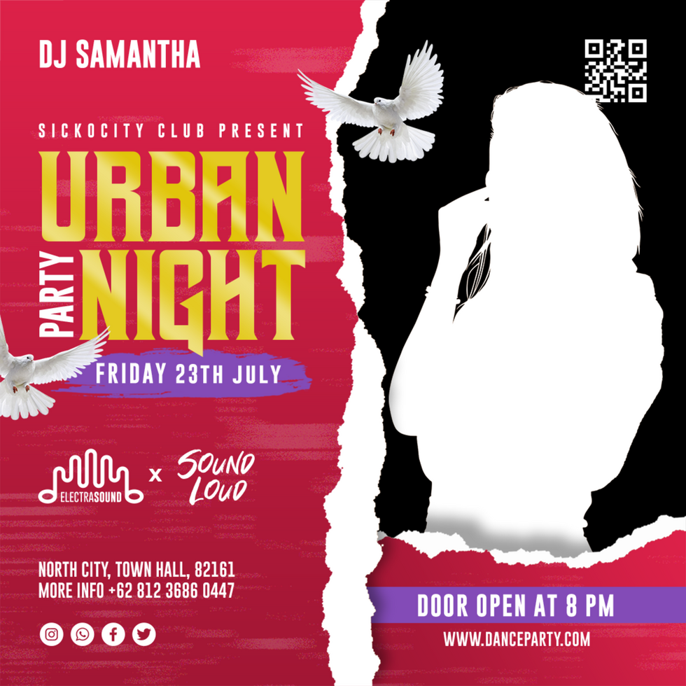 Urban night flyer social media post web banner Premium PSD