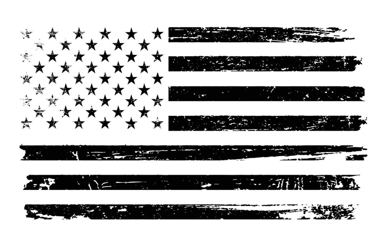 American Distressed Flag vector