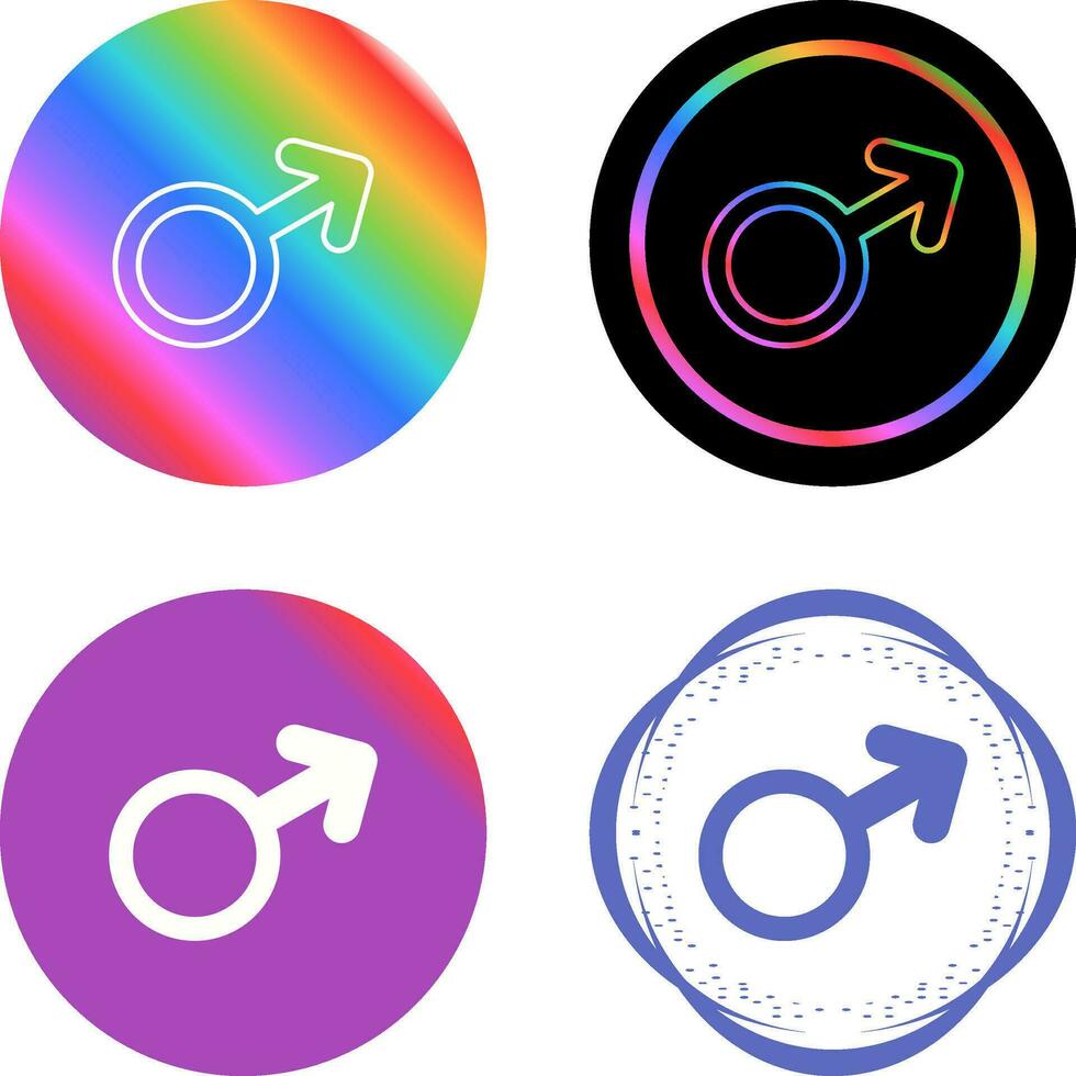 icono de vector de signo masculino