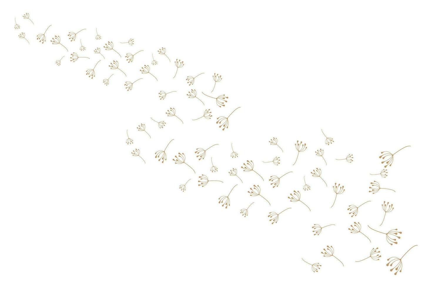 Dandelion Flower Logo Design Simple Vector Minimalist Symbol Template