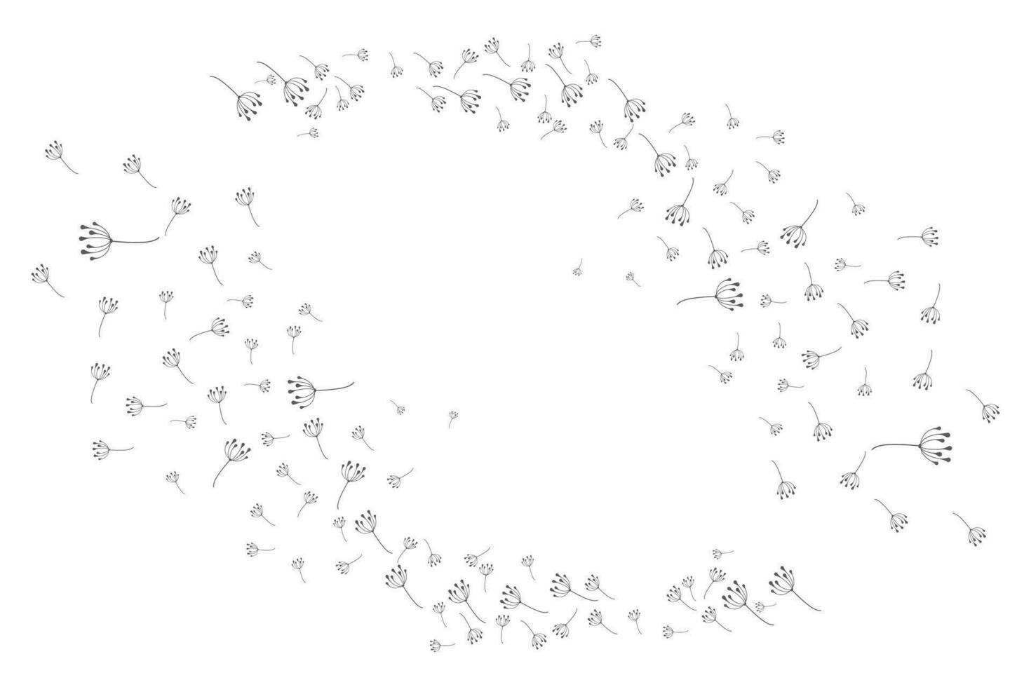 Dandelion Flower Logo Design Simple Vector Minimalist Symbol Template
