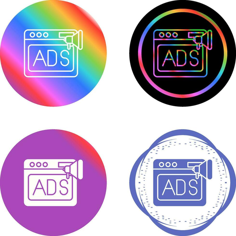 Native Advertising Vector Icon