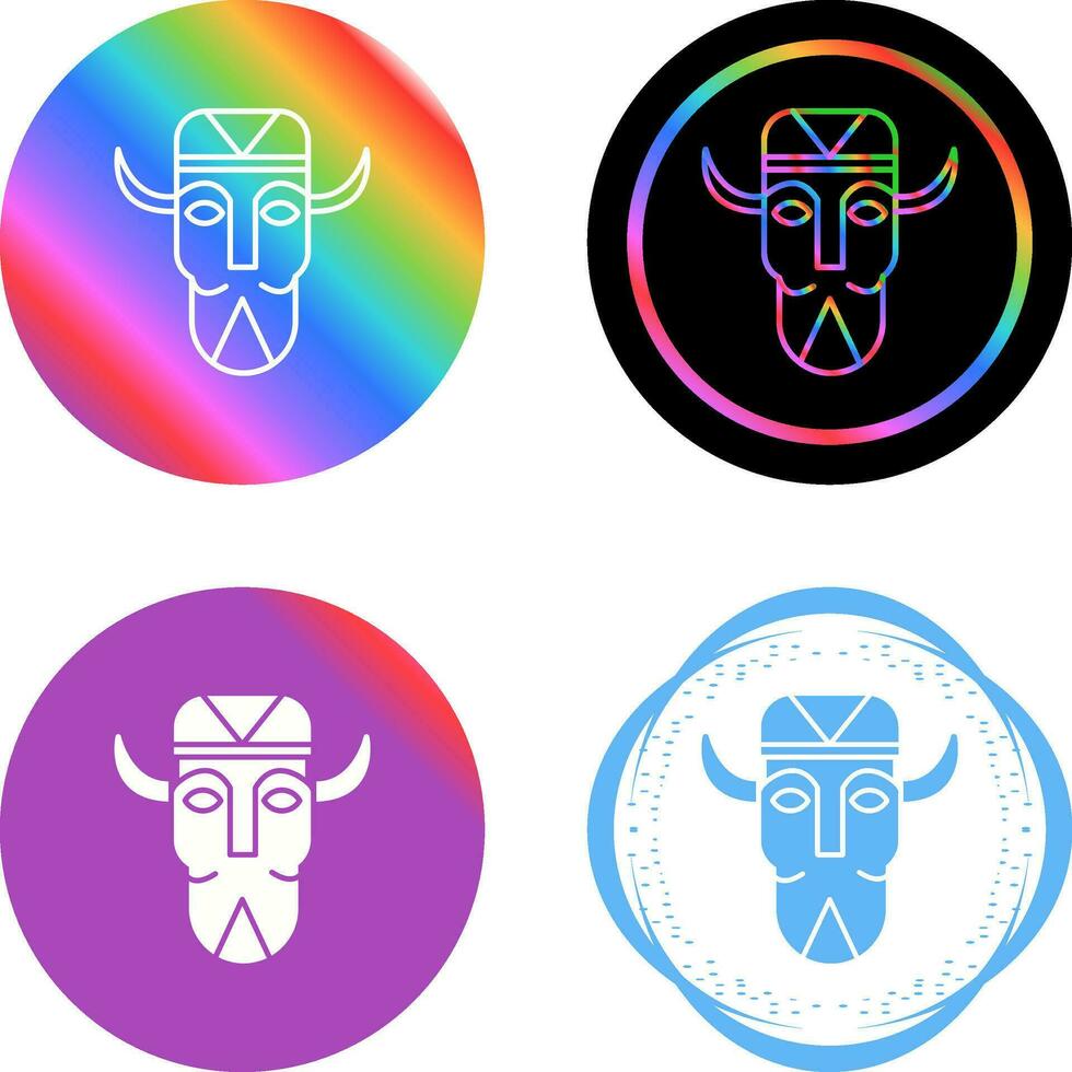 African Mask Vector Icon