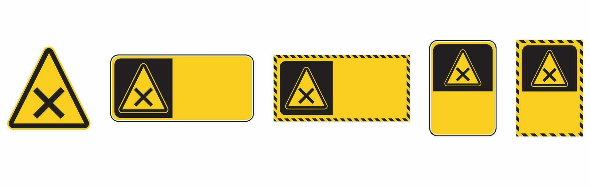 toxic or chemical signs vector