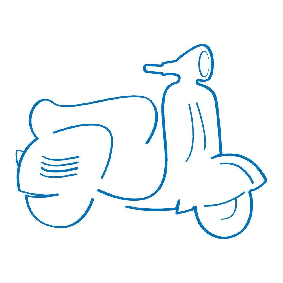 the scooter vector logo design