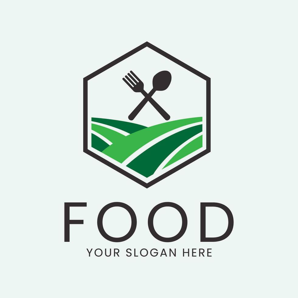 restaurant food logo vector illustration design