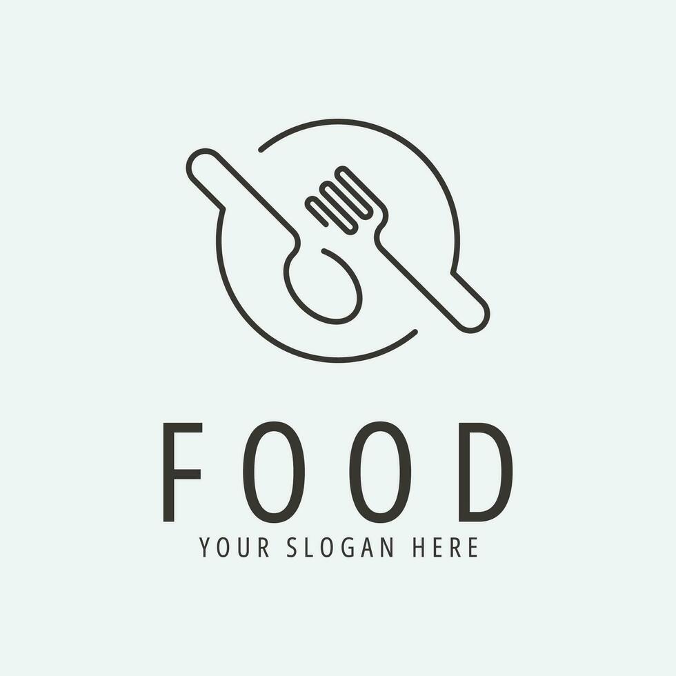 restaurant food logo vector illustration design