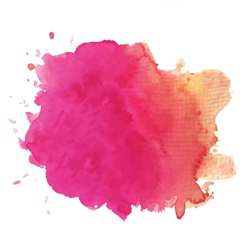 Soft watercolor splash stain background vector