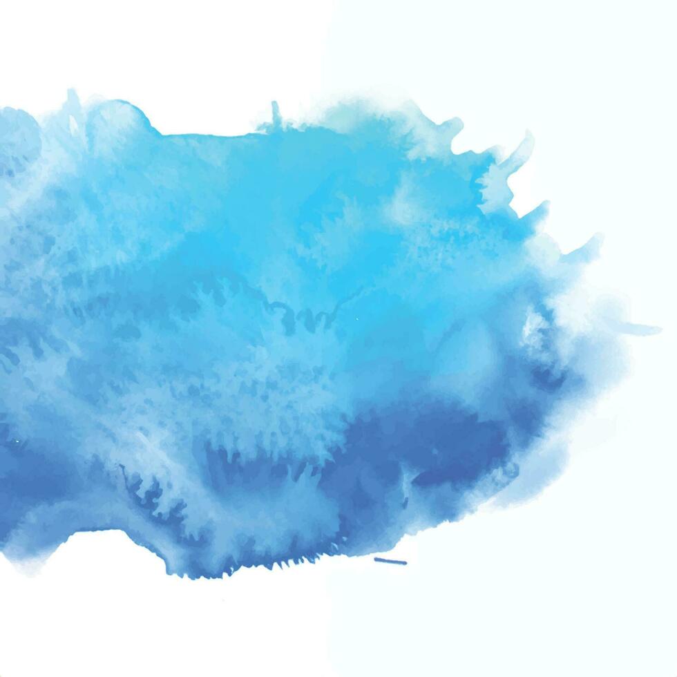 Soft watercolor splash stain background vector