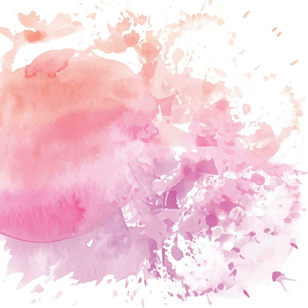 Soft watercolor splash stain background vector