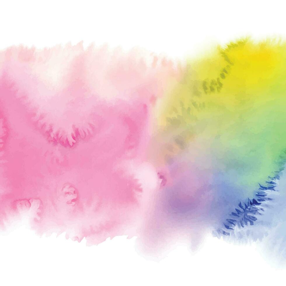 Soft watercolor splash stain background vector