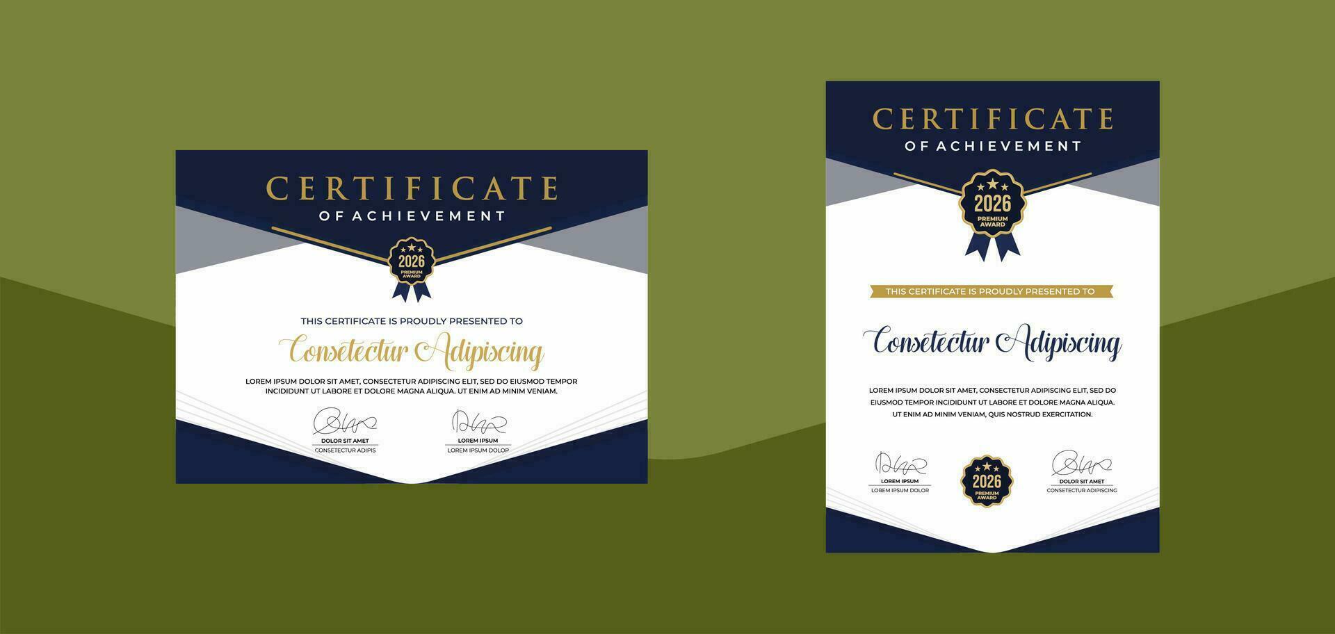 simple modern certificate template for business corporate online education webinar vector