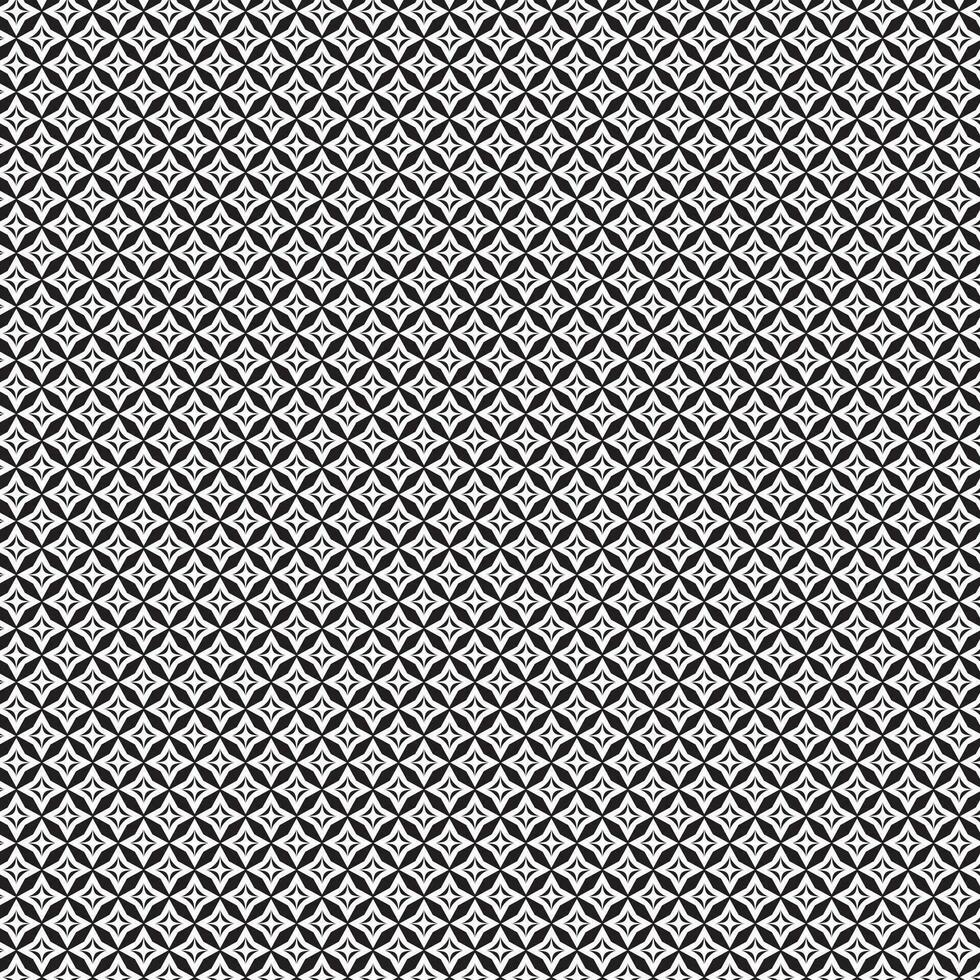 ogee seamless pattern monochrome geometric background. Vector illustration