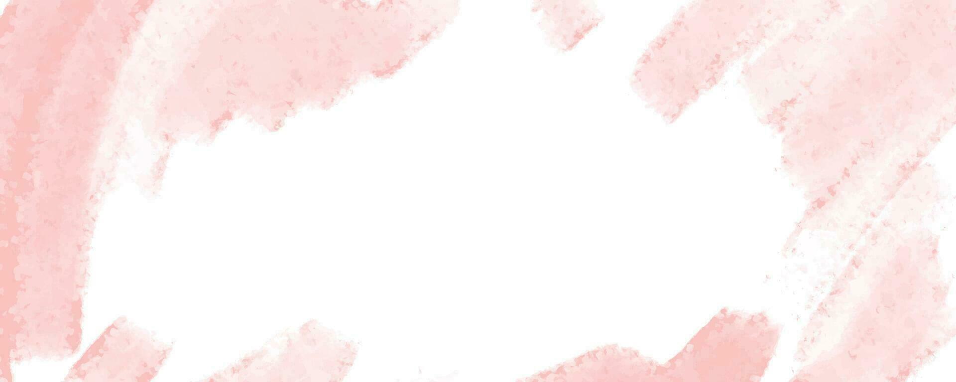abstract pink gold splash watercolor background vector